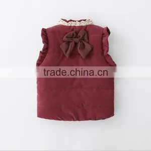 Latest Waistcoat Designs for Baby 2016 Back Bow Cotton Vest thumbnail-4
