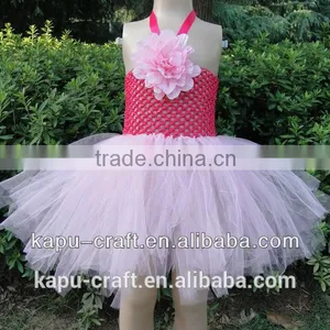 Fashion Children Fancy Tutu Dress New Frozen Tutu Crochet Dress for Wedding thumbnail-3