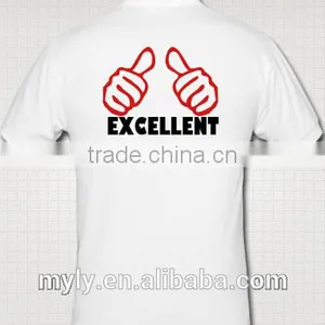 100% Combed Cotton T-shirts With White and Short Sleeve O-neck thumbnail-1
