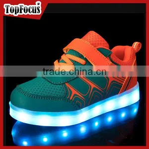 New Fashion 7 Colors Flashing Light up Kids Shoes With Led thumbnail-2