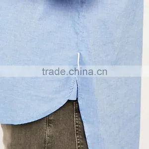Cheap Round Bottom Casual Man Shirt Stylish High Collar Shirts for Men thumbnail-5