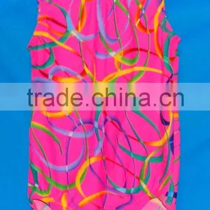 Hot Pink Confetti Girls Leotard Gymnastics thumbnail-1