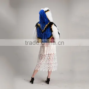 Myfur Wholesale Short Style Colorful Fox Fur Coat for Fashion Girls thumbnail-5