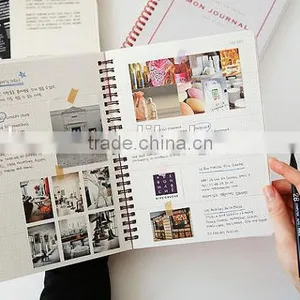 Full Color Printing Cardboard Sprial Binding Notebook ,cheap Office/school Supplies Custom thumbnail-2