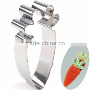 3PCS/Lot Rabbit Carrot Grass Cookie Cutter Set Stainless Steel Kids Favorite Party Supplies Fondant Decor Biscuit Cookie Cutters thumbnail-3