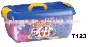 113pcs Wisdom PE Blowing Building Block With Bucket Set thumbnail-1