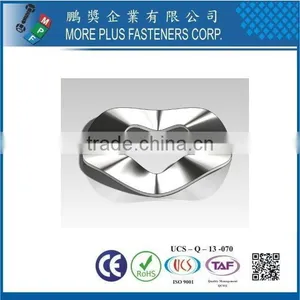 Taiwan Stainless Steel 18-8 Copper Brass Aluminum Curved Washer Curved Spring Washers Custom Curved Washers thumbnail-4