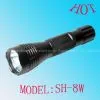 SH-8W High Powerful CREE Led Flashlight thumbnail-1
