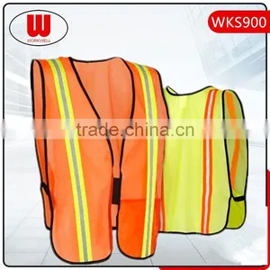 Hi Vis Biker Breakaway Safety Vest Mesh thumbnail-1