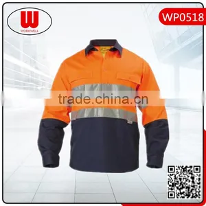 hi Vis Work Mens Shirt thumbnail-1