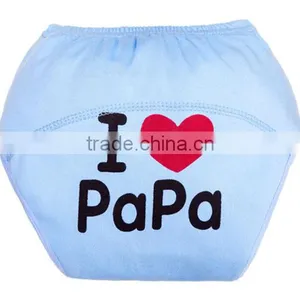 Yellow Panda Pattern Printed 100 Cotton Reusable Baby Cloth Diaper thumbnail-2