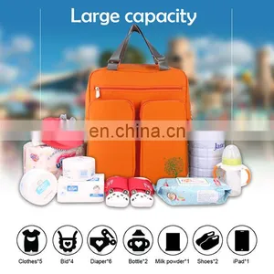 Double Shoulder Backpack Bag Baby Bag Especially for Mother thumbnail-4