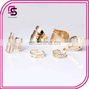 Gold Plating Fashion Jewelry Hollow Out Ring Settings for Girls thumbnail-1