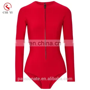 Low Moq Custom Made Fashion Women Neoprene Long Sleeve Thermal Rash Guard thumbnail-1