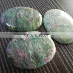 Ruby Zosite Oval Cabochon Gemstone/Wholesale Loose Ruby Zosite Cabochon/Natural Ruby Cabochon/Natural Gemstone/Wholesale Gemston thumbnail-1