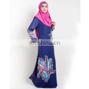 China Supplier Best Quality Fashion Digital Printing Maxi Dresses Long Women thumbnail-2