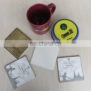 Custom Absorbent Disposable Cardboard Coasters in Cheap Price thumbnail-6