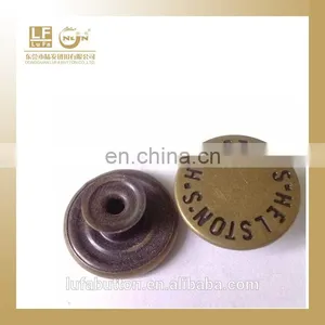 27L Antique Brass Denim Jeans Button thumbnail-1