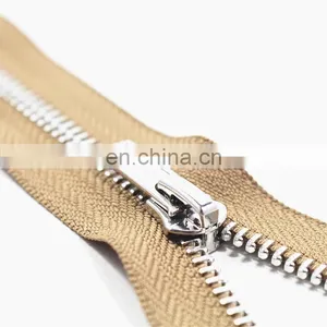 Close-End Metal Zippers With Pearl Slider, Multi-color #5 Zippers For DIY Sewing 9 Colors Available thumbnail-4