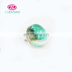 10*12 MM Charm Color Smooth Crystal Ball Pendant Silver Jewelry Accessories for Birthday Gift thumbnail-1