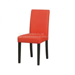 Leather Solid Wood Dining Chairs thumbnail-3