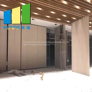 Melamine Finish Auditorium Folding Partition Walls Doors For School Hotel thumbnail-2