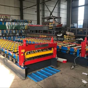 Popular Roofing Panel Trapezoidal Shape Rolling Forming Machine Hebei thumbnail-5