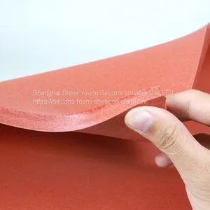 High Temperature Resistant Foaming Close Cell Silicone Rubber Pad Mat Heat Press thumbnail-1
