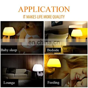 Upgraded Automatic Light Sensor Sound Sensor Control Night Light Mini 220v UK US EU Plug Led Night Lamp Light thumbnail-2