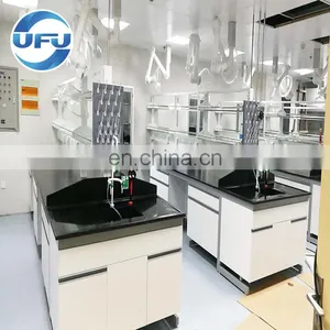 UFU Chemical Lab Furniture Full Steel Workbench For Science Lab With PP Sink thumbnail-4