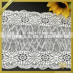 Elastic African French Lace Trimming Swiss Voile Lace Fabric FLL-047 thumbnail-2