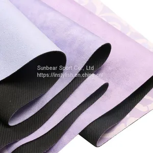 Cheap Cost Bright Color Print Yoga Mat Microfiber Suede Yoga Mat Hot Yoga Mat Manufacturer thumbnail-5