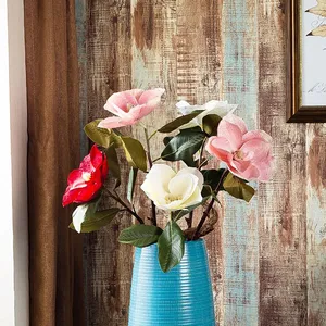 Hand Made American Countryside Style Blue Ceramic Dry Flower Vase For Showroom Hotel thumbnail-4