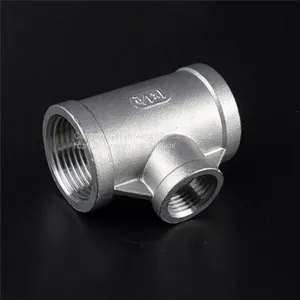 ISO4144 150lb/PN16 Screwed Reducing Tee thumbnail-1