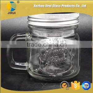 200ml Small Glass Mason Jar With Metal Lid thumbnail-1