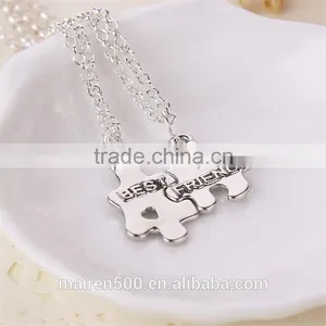 Custom Jewelry Best Friend Puzzle Necklace, New Necklace 2015 thumbnail-1