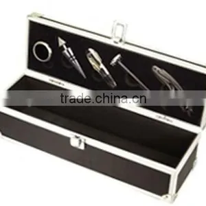 Aluminum Profile Fireproof Shell Portable Wine Case With Lock thumbnail-1