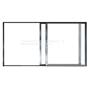 HMK-95 Modern Custom Wardrobe Kitchen Veranda Thermal Break Aluminum Profile Garden Sliding Glass Door Patio Door thumbnail-2