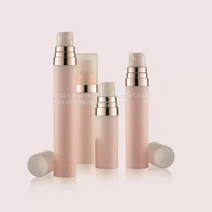 GR106A/B/C/D Makeup Plastic Airless Pump Bottles Round 5ML/8ML/10ML/15ML Empty Cosmetic Bottles thumbnail-1