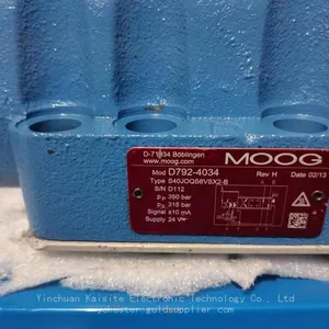Moog Field Adjustable High Dynamic Response High Flow Density Valve D792-4034 thumbnail-2