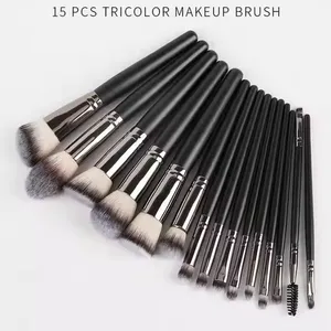 Cheap 15pcs Rose Gold Makeup Brush Set Cruelty Free Cosmetics Tool Soft Bristle Custom Logo Vegan Powder Blush Makeup Brush Set thumbnail-5
