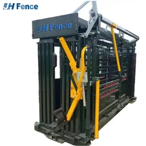 Metal Tube Premium Design Hydraulic Squeeze Cow Chute Head Cattle Crush Hydraulic Cattle Crush Cattle Crush With Weighing Scale thumbnail-1