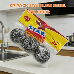 6 Packing Ss410 Scourer Customized Kitchen Cleaning Scourer Ball thumbnail-3