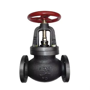 JIS 5K 10K 16K Cast Iron FC200 Flange Marine Stop Globe Valve Industrial Globe Valve Manufacturer thumbnail-3