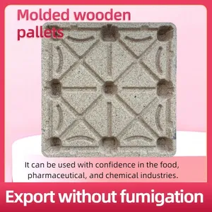 Cost-Effective Molded Wood Pallets — Factory Direct Supply — Versatile for Warehousing, Internal Circulation, and Export thumbnail-1