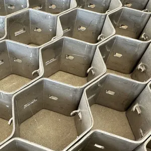 Refractory Welded Stainless Steel Wire Hexmesh 48mm Mesh Size Double Clench Bonding Hole Hexmetal for Foundry Furnace Wholesale thumbnail-2