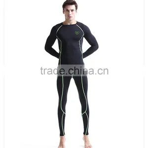 (OEM/ODM Factory)Men Sports Running T-Shirts Jerseys Compression Base Layers Under Tops Skin Gear Wear Tees Tops Sportswear thumbnail-2