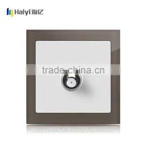 High Quality Coffee Glass Panel Electric Wall Switch, Touch Fan Speed Switch thumbnail-2