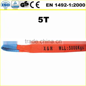 5T Double Layer Flat Polyester Lifting Sling thumbnail-5