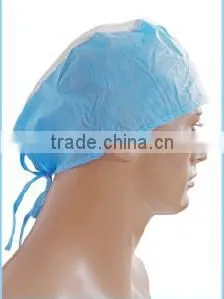 Disposable Non-woven Doctor Cap/Surgical Cap With Tie On thumbnail-1